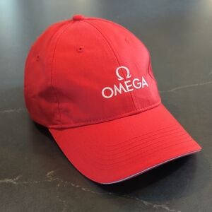 Omega Baseball Cap Hat - Cherry Red - NWOT